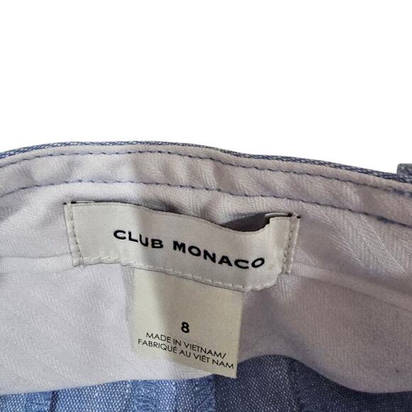 Club Monaco Hadarahh Linen Blend Pants Blue Size 8 - Picture 6 of 9